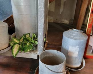 Old chicken feeders