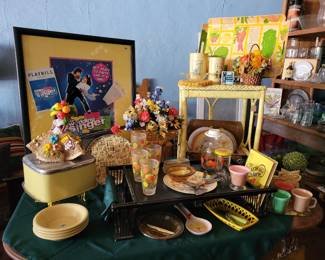 Vintage yellow wares