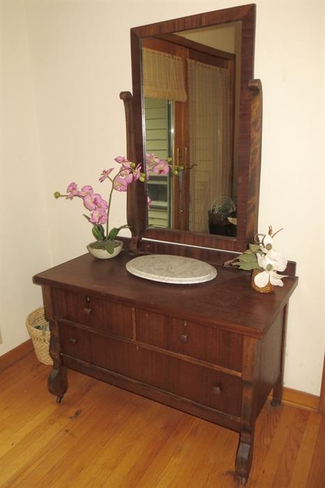 Gorgeous antique dresser with mirror