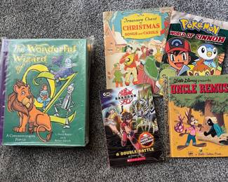 Wizard of OZ pop up book, Uncle Remus Golden Book Pokemon Book