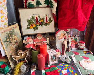 antique Christmas decorations 