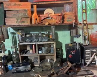 vintage wooden boxes 