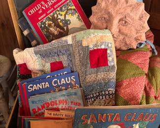 vintage Santa Claus coloring books 