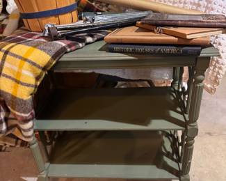 two tier vintage table 