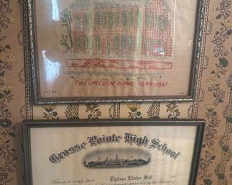 needlework, Grosse Pointe High School 