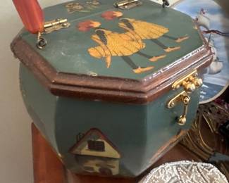 vintage decopage purse 