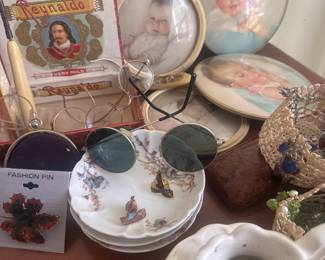 antieu round convex glass baby pictures 