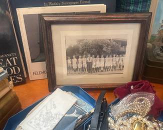 antique books, photos, jewelry 