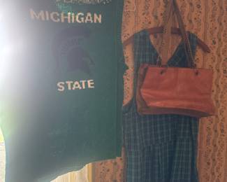 vintage Michigan State knit vest 