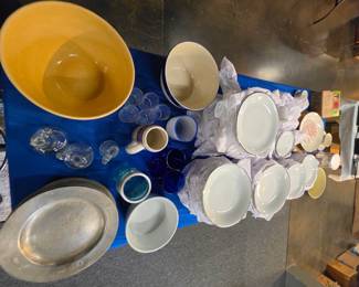 Assorted Vintage Kitchenware and Tableware Set