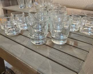 Set of Clear Glass Shot Glasses