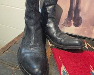 Taft "The Lewis" Embossed Leather Boots