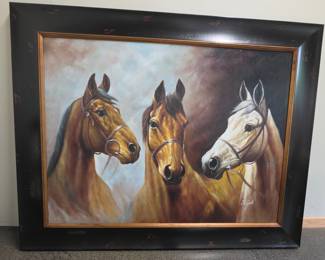Three Horses Oil Painting by Ralph