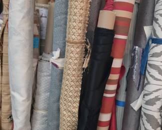 Assorted Upholstery Fabric Rolls