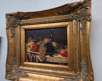 Still Life Fruit Painting by Franรงois Vernay