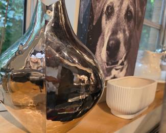 Georg Jensen "Flora" Stainless Steel Vase