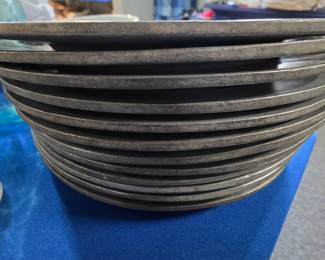 Set of 12 Pewter Plates