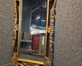 Ornate Giltwood Floor Mirror