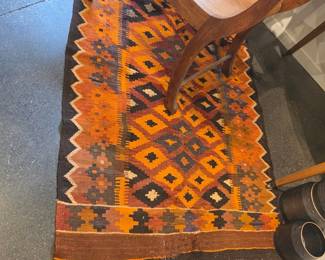 Hand-Knotted Afghan Kilim Rug
