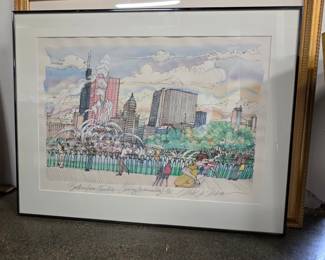Buckingham Fountain, Chicago - Signed Limited Edition Print by Mark McMahon
