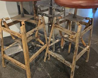 Vintage Industrial Toledo Adjustable Stool