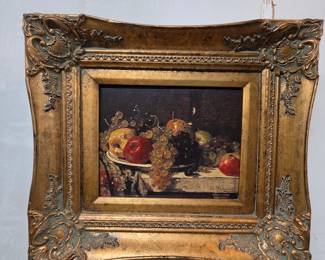 Still Life Fruit Painting by Franรงois Vernay