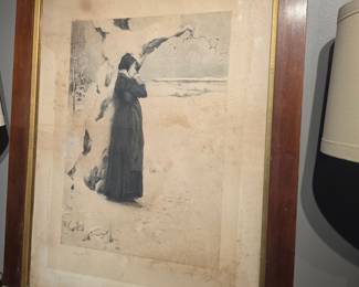 James S. King "The Puritan Girl" Print