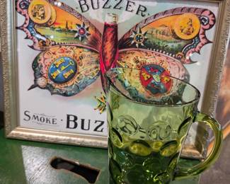 Green Thumbprint Pitcher