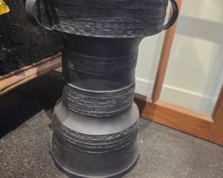 Southeast Asian Bronze Rain Drum Side Table