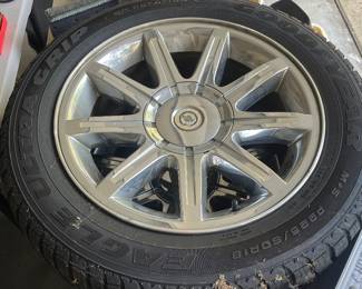 Chrysler 300 18x7.5 inch wheel rims with Goodyear Eagle Ultra Grip tires (set of 4)