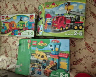 Lot 53: LEGO Duplo playset boxes