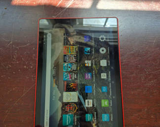 Lot 42: Red Amazon Fire Tablet