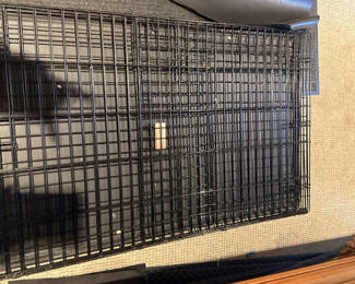 Lot 29: Black Metal Wire Pet Crate