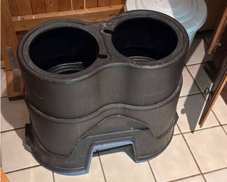 Lot 31: Pet Feeding Stands with Bowls