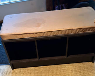 Lot 30: Storage Bench with Cushioned Seat