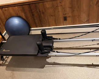 Lot 34: Pilates Reformer Machine and Balance Trainer