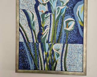 Lot 50: Three framed floral art prints