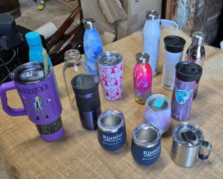 Lot 21: Assorted Insulated Tumblers, Travel Mugs, and Water Bottles