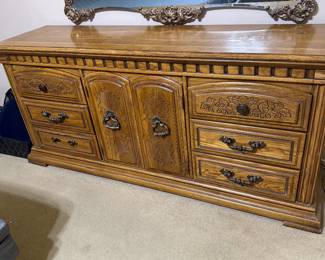 Solid Wood Dresser - Mirror not included.