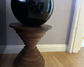 Matching wooden plant stands