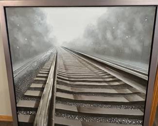 Railroad art decor