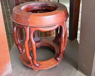 Chinoiserie rosewood stand