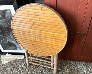 Bamboo bistro table