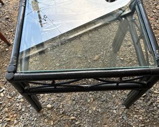 Black MCM end table