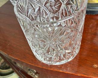 Lead crystal decanter