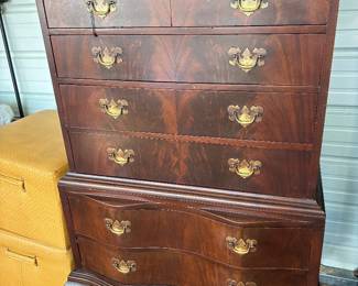 Incredible early 1900’s Queen Ann chest on legs
