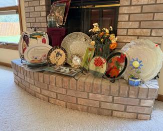 Decorative Plates Collection including Clarice Cliff and Carlton Ware