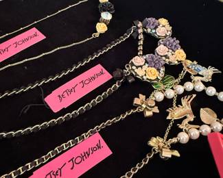 Betsey Johnson Floral and Fauna Necklaces