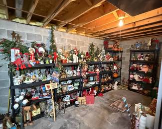 Assorted Christmas Decorations and Collectibles