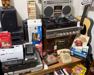 Panasonic Boombox and JCPenney Stereo System with Turntable